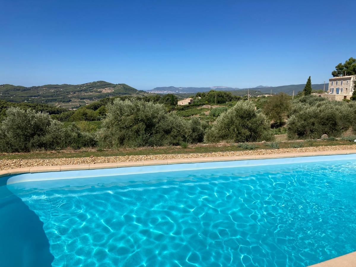 La Venturonne Appartement Neuf Rez De Jardin 45 M2 Vue Mer Et Vignes 10 Mn Des Plages Le Beausset Kültér fotó